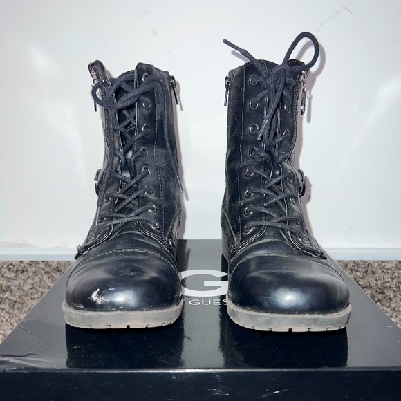 GUESS Factory ggbrittian styled Boots Black - Picture 1 of 4